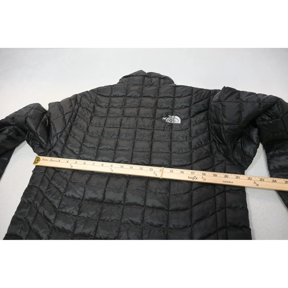 The North Face Thermoball Jacket Mens Medium Black Quilted Puffer Excellent